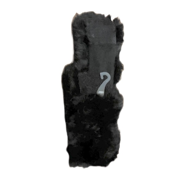 Genuine Fur Collar Scarf Black - Picture 3 of 6